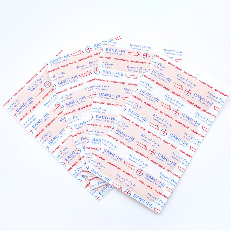 100 sztuk/partia wodoodporne plastry na paski samoprzylepne plastry medyczne bandaże antybakteryjne do opatrunków domowych