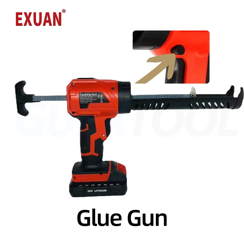 Glass Glue Gun Lithium Battery Electric Hard Glue Filling Gun Household Sealing Door And Window Beauty Seam Charging Glue Gun