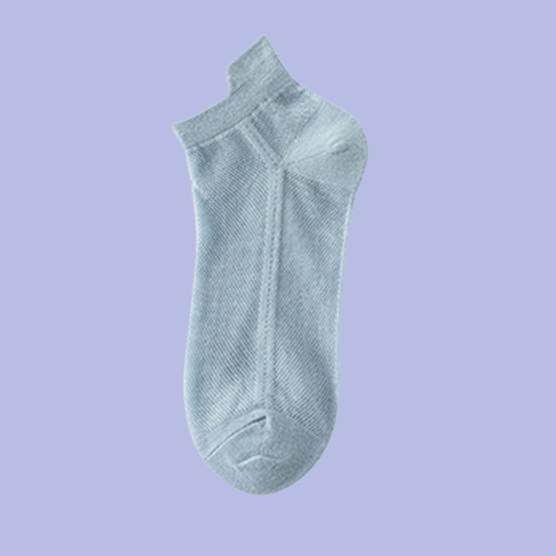 Calcetines cortos de malla para mujer, medias náuticas finas de Color caramelo, blancas y negras, 5/10 pares