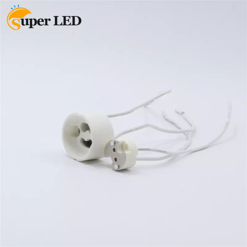 Gniazdo podstawka oprawka lampy podstawa lampy GU10 MR16 żarówka konwerter złącze adaptera przewód ceramiczny do lampa halogenowa żarówek LED