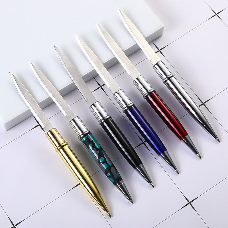 Bolígrafo táctico de Metal multifuncional, bolígrafo portátil de autodefensa para exteriores, desmontaje de escritura, cuchillo oculto, regalos