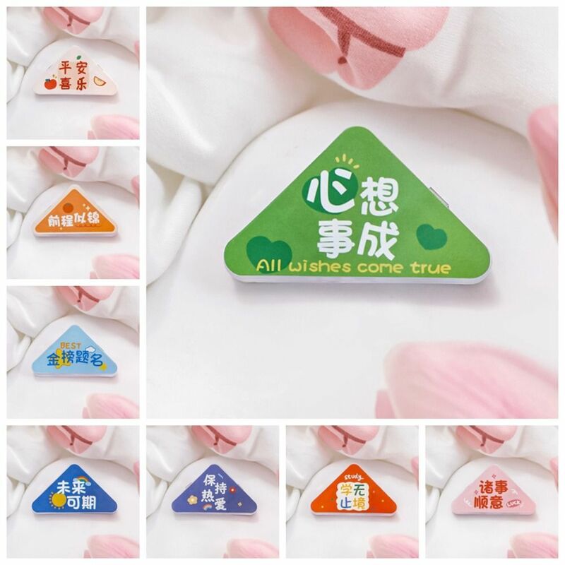 5pcs Paper Binder Paper Clip Creative Memo Clip Bookmark Fixing Clip Page Holder Acrylic Binding Clip Test Paper