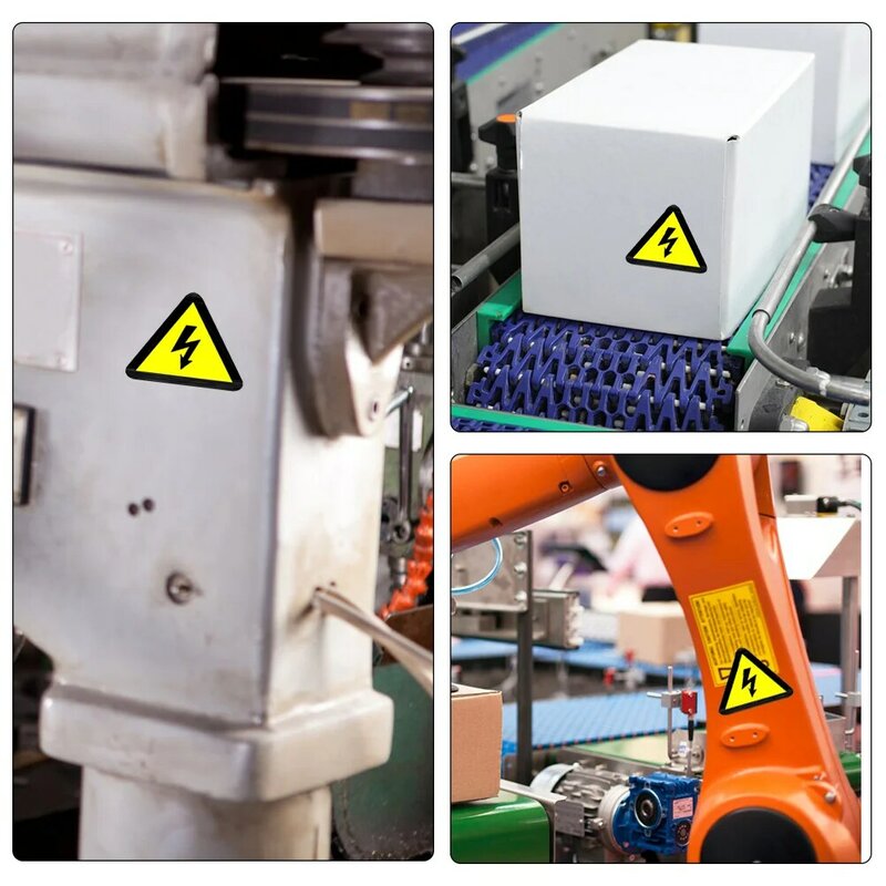Label Logo perekat listrik peringatan Panel listrik Label pagar tanda tegangan tinggi bahaya peringatan Label