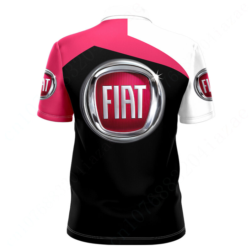 Fiat T Shirt For Men Quick Drying Tee Casual Short Sleeve Unisex Clothing Harajuku Golf Wear Anime Polo Shirts And Blouses