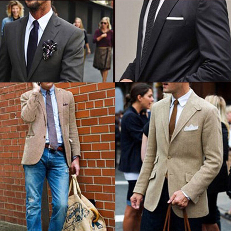 Mouchoir de poche carré en Satin pour hommes, costume de luxe, costume de fête formel, serviette de poche