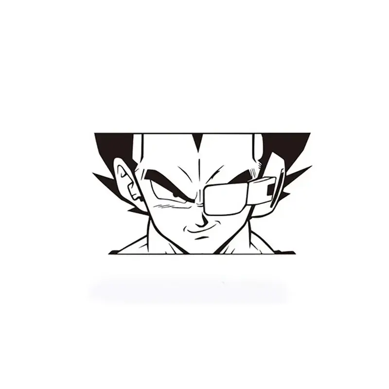 Anime Character PVC Sticker for Kids, Cool Air Conditioning Decoration, Vegeta Sticker, Bedroom Decor, Boys Room