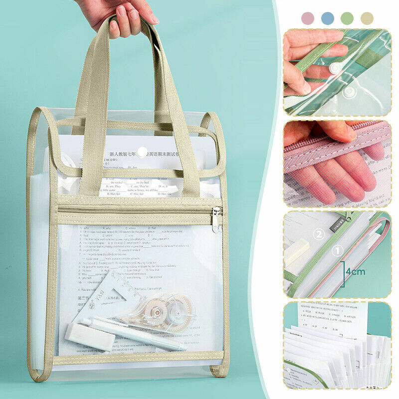 Sacchetto portaoggetti portatile a 13 strati sacchetti per organi di stoccaggio in carta di prova trasparente cartella verticale forniture per ufficio scolastico nuovo