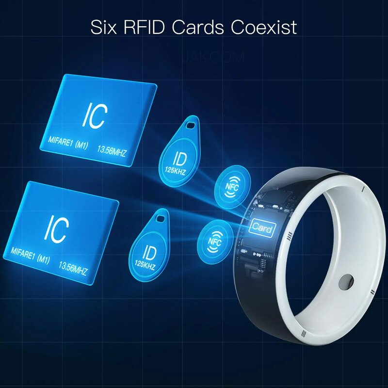 JAKCOM R5 cincin pintar cocok dengan logo stiker 3d stiker rf kartu saos rfid Undangan Pernikahan 30mm 6 bawah nfc decal