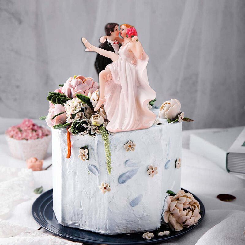Украшение для свадебного торта, фигурка невесты и жениха, настольное украшение для пары