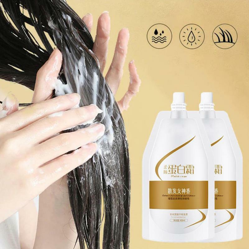 450ml Haars pülung creme tief feuchtigkeit spendend gegen krauses Haar weichmacher zur Reparatur von trockenem, strapaziertem, krauses Haar und Feuchtigkeit
