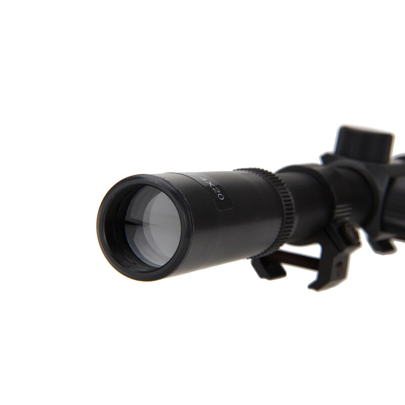 4x20 lingkup berburu optik taktis Riflescope Telescopic Sight Fit 11mm Rail Gun