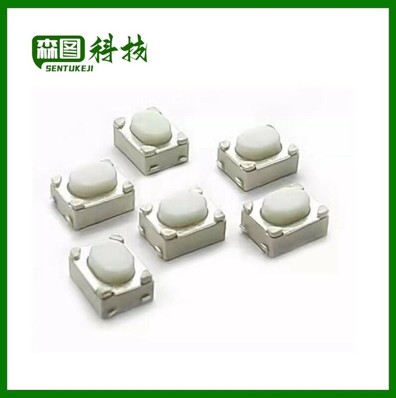 50pcs/lot SMT 3x4x2.5MM 4PIN Tactile Tact Push Button Micro Switch G75 Self-reset Car Remote Control Switch