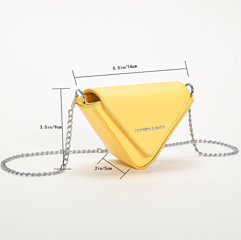 Portemonnee Lippenstift Pouch Triangel Vorm Handtas Voor Vrouwen 2023 Nieuwe Designer Crossbody Mini Bag Veelzijdige Mode Borst Bag Lady