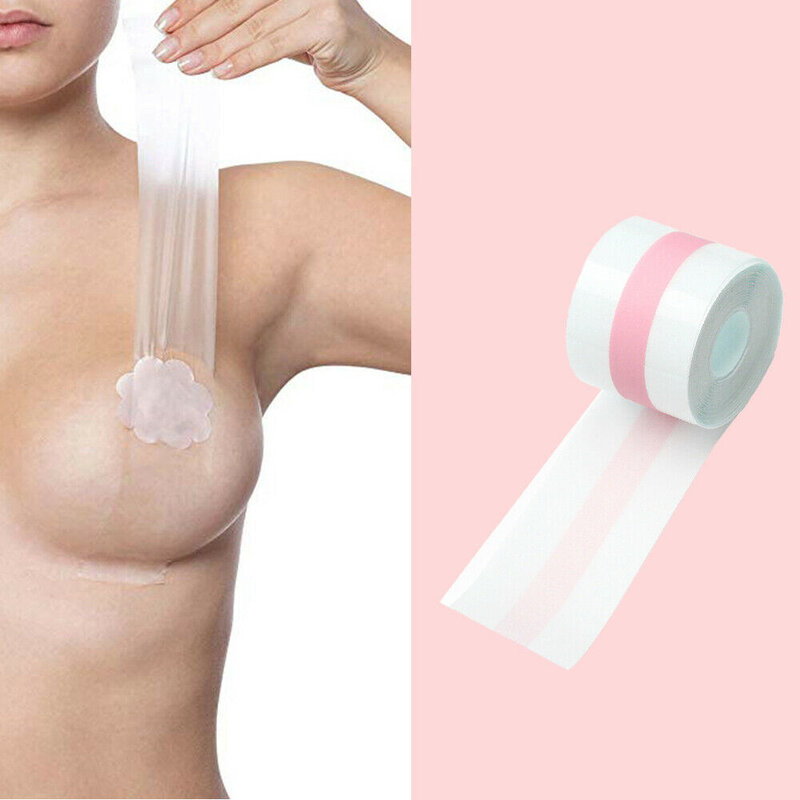 Reggiseno invisibile adesivo trasparente per sollevamento seno reggiseno sottile resistente al sudore per donna copricapezzoli Sexy accessori reggiseni