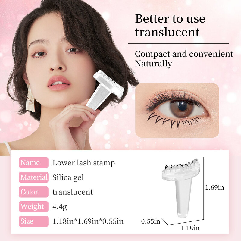 Silicone Eyelash Stamp Lower Eyelash Stamp Beauty Eyelash Stamp False Eyelash Eyeliner Stamp Practice Eyelash Eye Makeup Tools