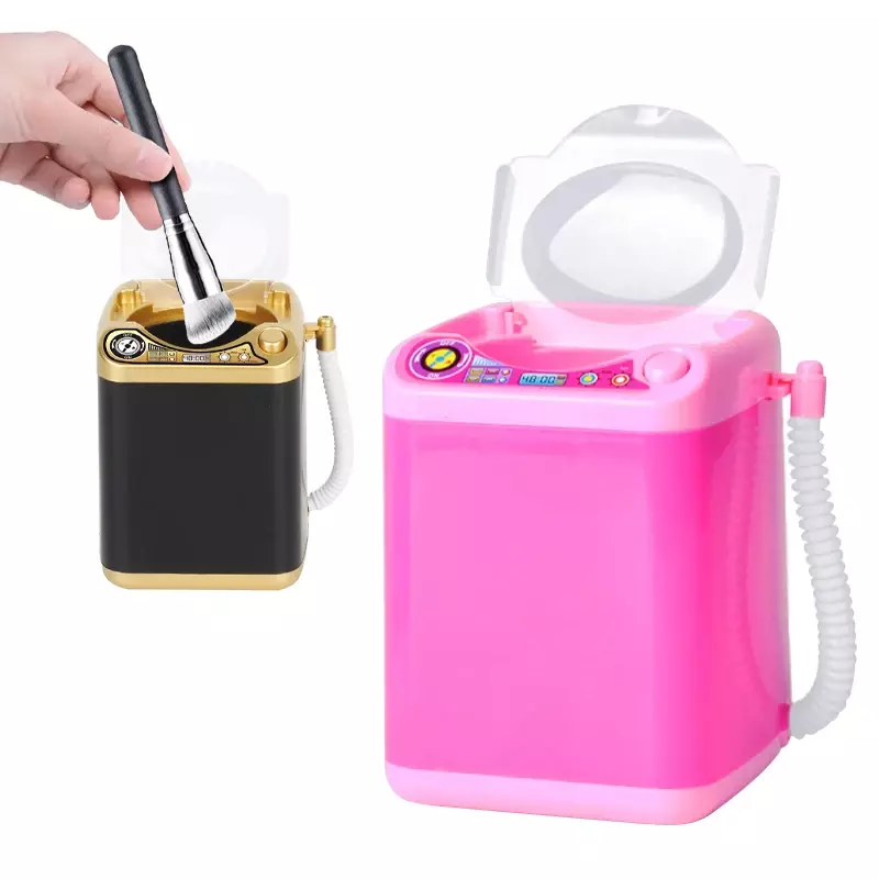 Strumenti cosmetici rondella automatica Mini lavatrice elettrica pennelli per il trucco spugna per soffio di polvere strumenti per la pulizia delle ciglia finte