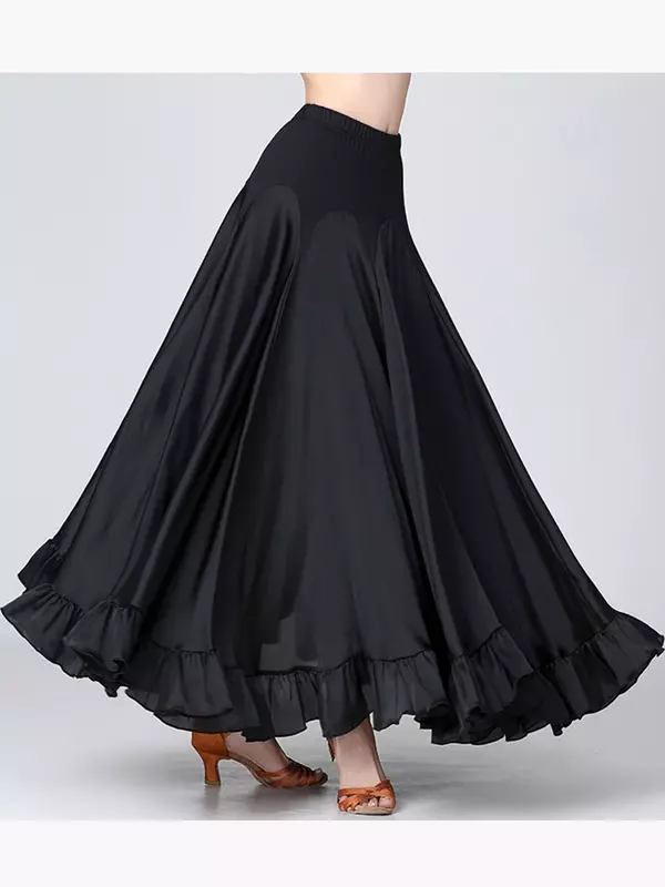 Юбка женская для современных танцев, национальная стандартная танцевальная юбка, костюм для бальных танцев, большие юбки-качели, юбка для вальса