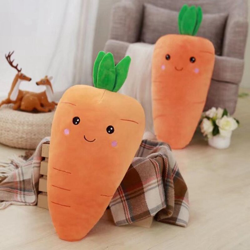 Мягкая плюшевая игрушка в виде моркови, 55 см