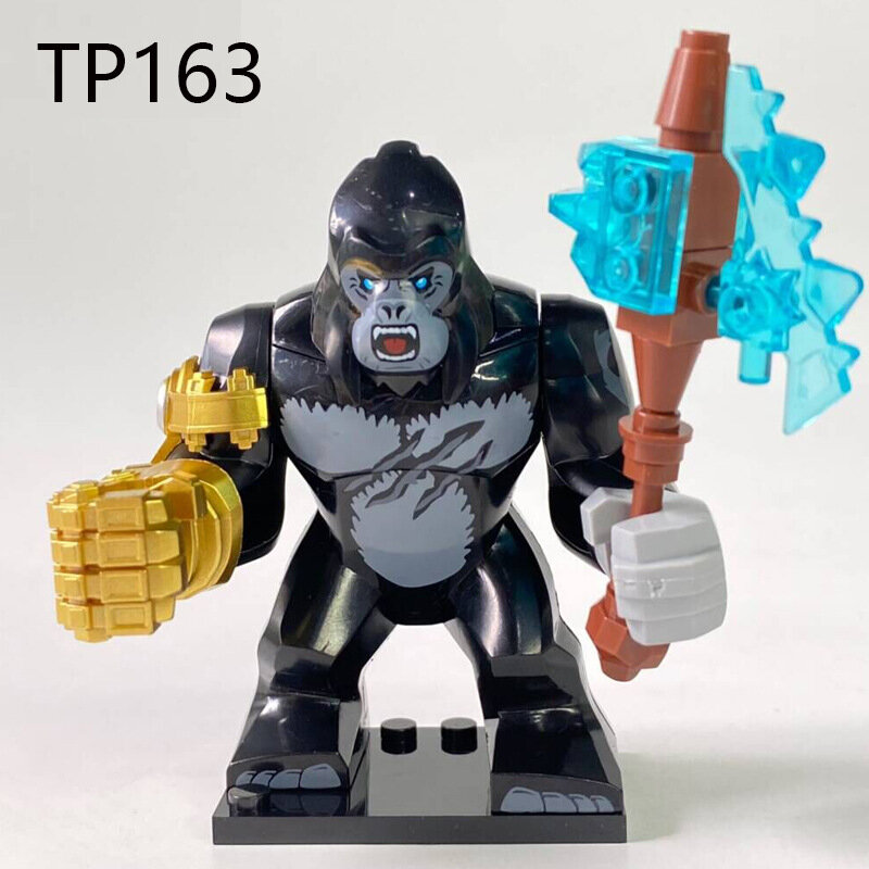ชุดของเล่นตุ๊กตาขยับแขนขาได้มินิบล็อกตัวต่อชุดของเล่นมอนสเตอร์จาก TP164 TP163