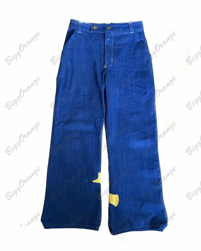 2023 nowa litera osobowości dżinsy z nadrukami amerykańskich luksusowy styl jeansów wysokiej jakości spodnie dla mężczyzn i kobiet