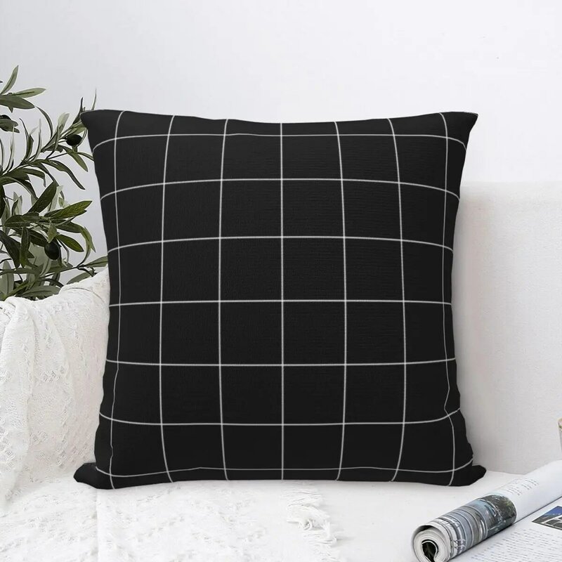 Glass Lattice Square Pillowcase Pillow Cover Polyester Cushion Decor Comfort Throw Pillow for Home Car