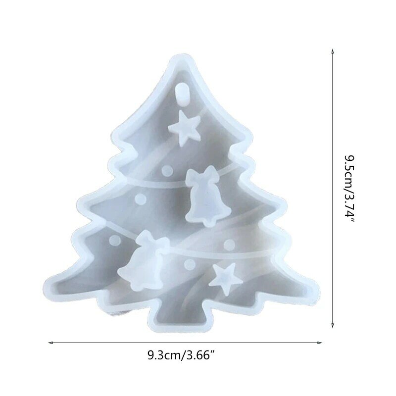 Adornos de Navidad molde de fundición de resina DIY arte artesanía Aroma cera yeso molde 517F