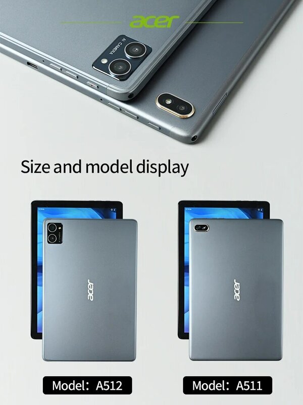 Acer Global Version Original Pad 10.4 cala Dual SIM WIFI HD 2K IPS Screen 6+128GB 6000mAH Tablet PC z klawiaturami