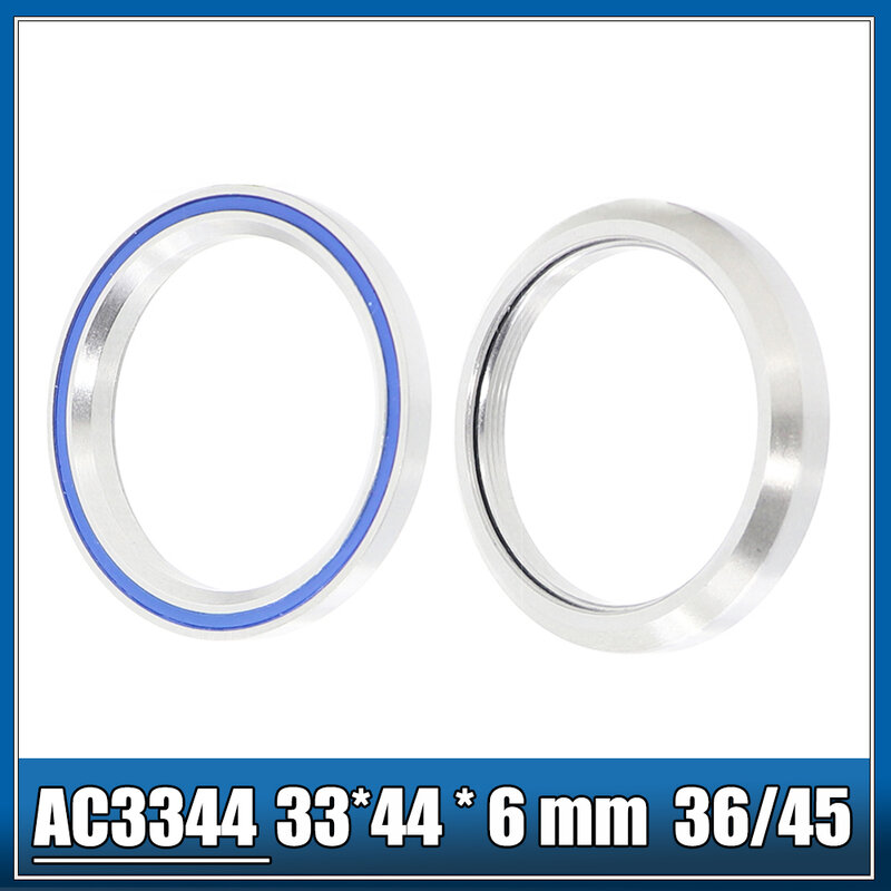 AC3544 AC3344 Bike Headset Bearings 2Pcs 35*44*5.5 33*44*6 MM 36/45 Degree Chrome Steel Tapered Upper Lower ACB is44 Bearing Set