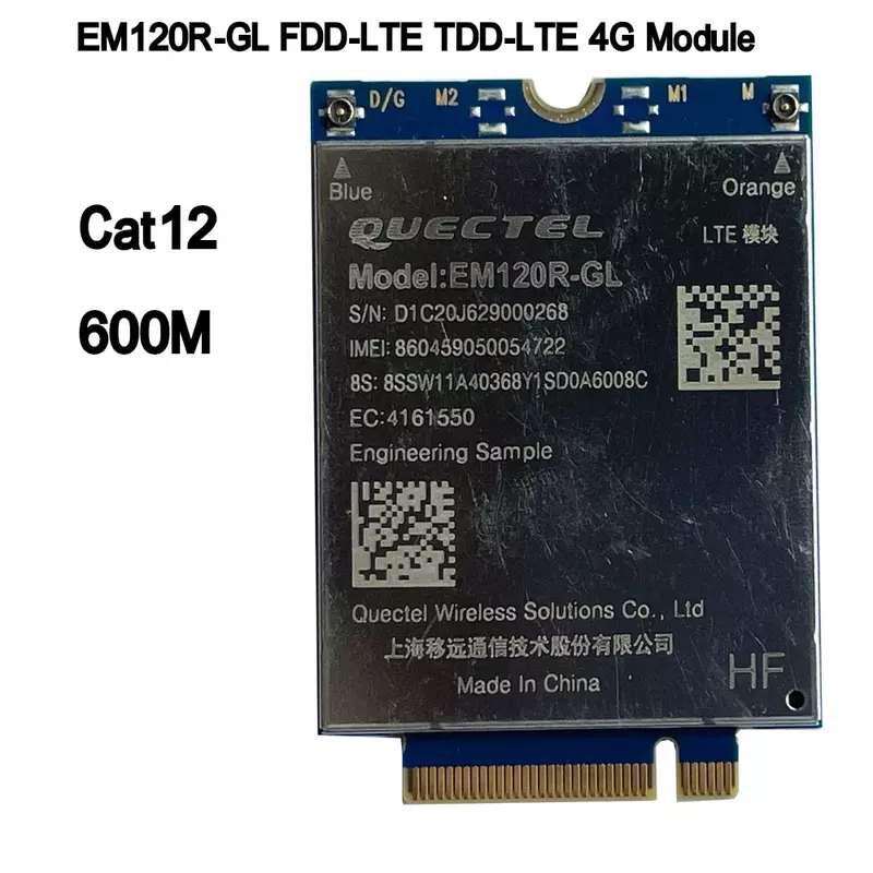 Quectel EM120R-GL bukan EM12-G CAT12module sampel teknik moduel FDD-LTE TDD-LTE Cat12 kartu 600M 4G Untuk Laptop