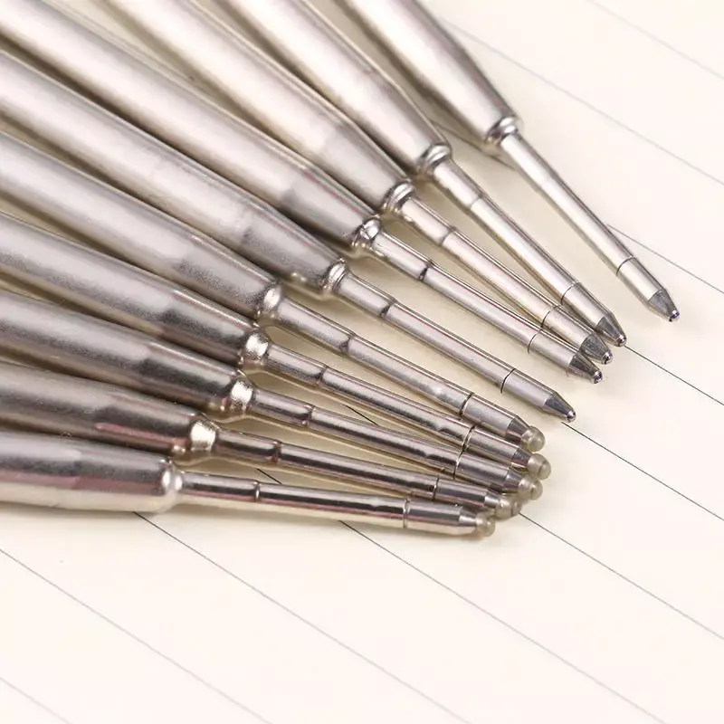 Recambios de bolígrafo de Metal reemplazables, varillas de recarga de bolígrafo especial para oficina y negocios, 9,9 cm, 1,0mm, 10 piezas