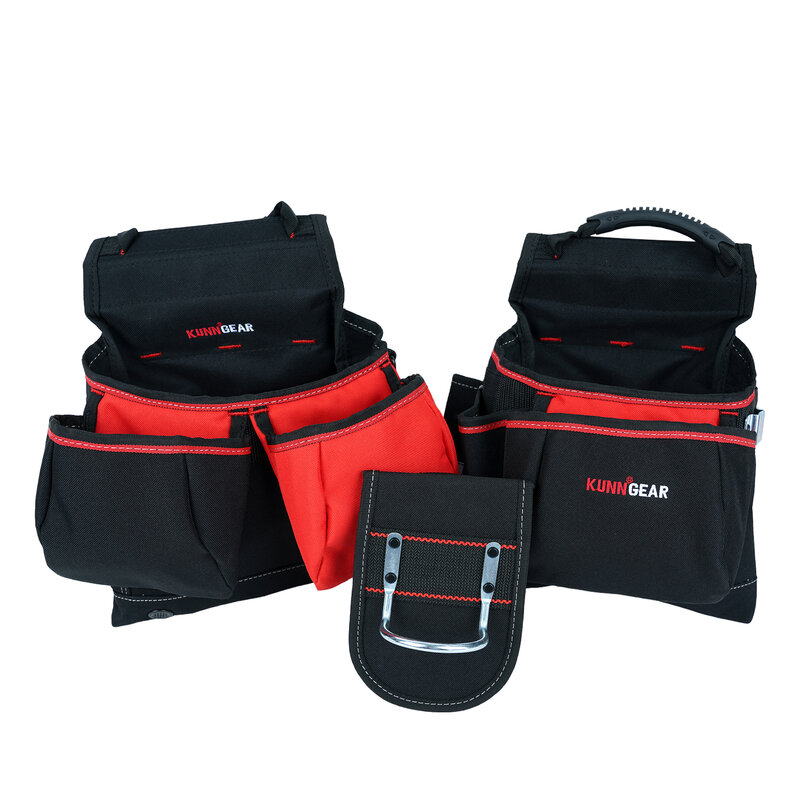 KUNN Tool Belt with Suspenders,Pro Framer Belt/Suspenders Combo Apron for Carpenter,Construction and Electrician