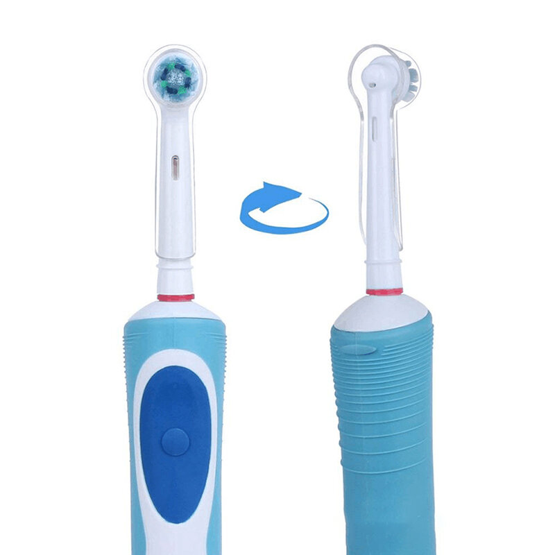 Cubierta protectora transparente para cabezal de cepillo de dientes eléctrico, Funda Universal para cepillo de dientes, 1 unidad