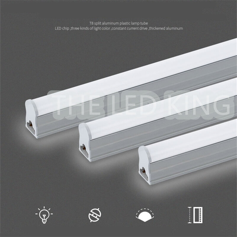 220V 230V LED Tube lamp T5 30CM 6W 60CM 10W 20W LED Bulb PVC Plastic Fluorescent Integrated lighting for Home Kitchen Wardrobe