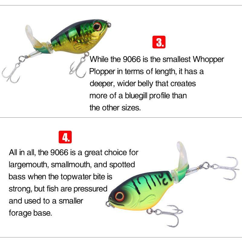 75mm 17g Topwater Spinner Fishing Lures Bass Whopper Plopper Trolling Pesca Rotating Tail Fishing Tackle Hard Fishing Baits