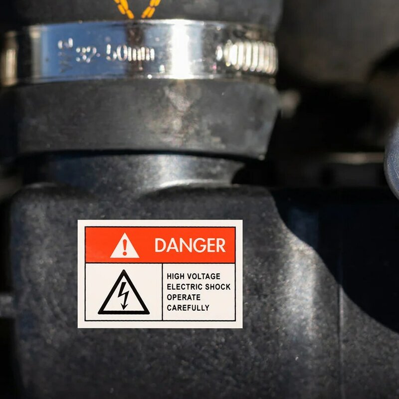 8 pcs scosse elettriche etichette di avvertimento segnale di pericolo segnale di attenzione ad alta tensione per la sicurezza
