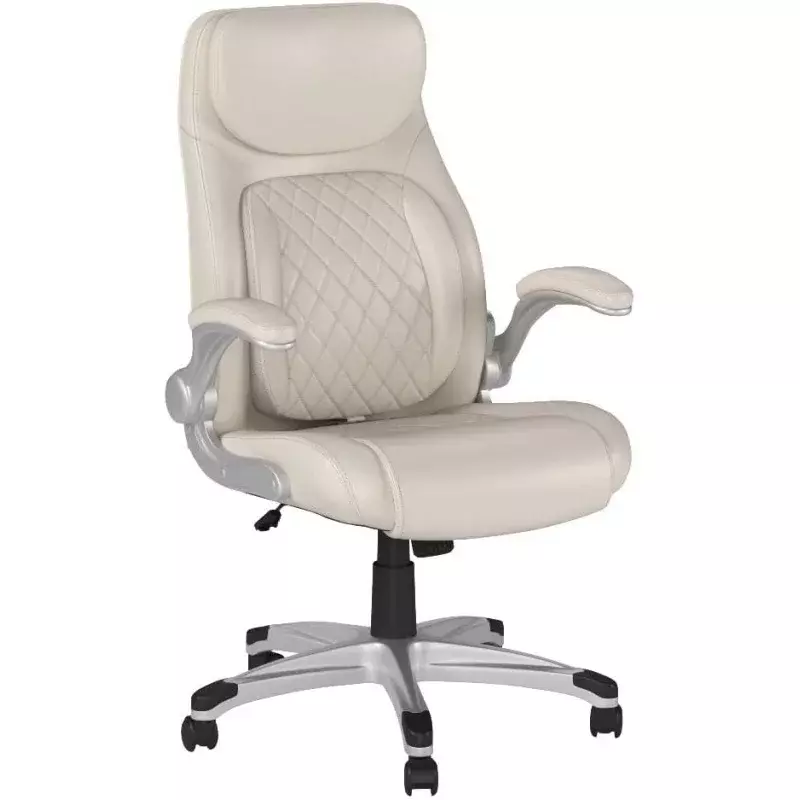 Nouhaus  Posture Ergonomic PU Leather Office Chair. Click5 Lumbar Support with FlipAdjust Armrests. Modern Executive Chair and C