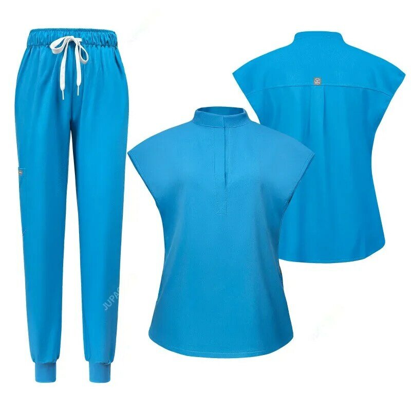 Unisex V-Neck roupas de trabalho para Pet Grooming, Scrubs Set, Spa uniformes, ternos médicos, Tops e calças, alta qualidade