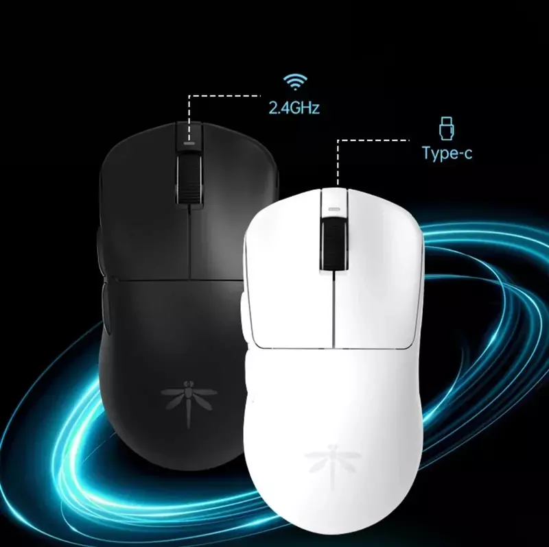 VGN Dragonfly F1 MOBA Wireless Mouse F1 Pro Max Gamer Lightweight Mouse 2 Mode 2.4G Type-C Gaming Mouse Long Battery Mice Gifts