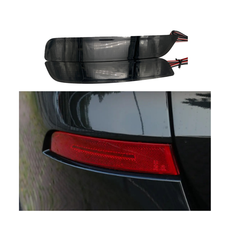 리어 범퍼 좌측 및 우측 반사판 후미등 램프 미등, BMW X5 2012-2016 자동차 장식 63147847591 63147847592