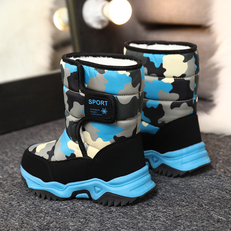 Kids Snow Boots Girl Waterproof Kids Winter Boots for Girls Shoes for Toddlers Girl's Boot Autumn Children's Shoes Girls' Rubber