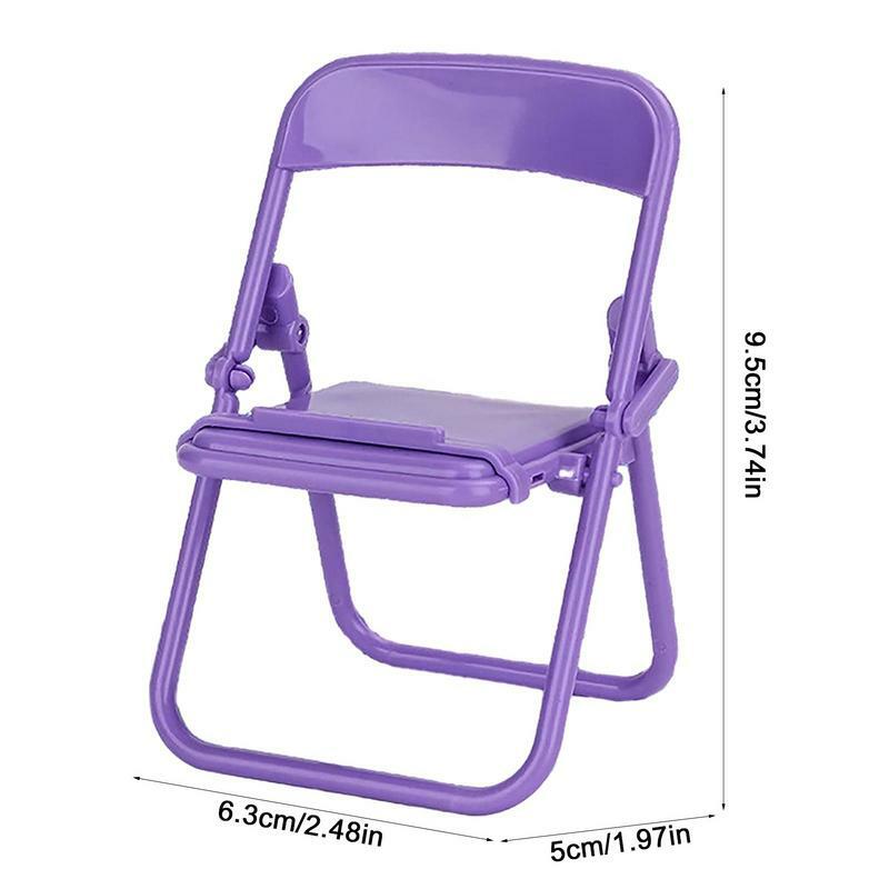 Mini Chair Mobile Phone Stand Portable Cute Colorful Adjustable Folding Stool Lazy Phone Desktop Holder For ipad  Mobile Phone