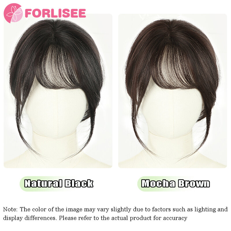 FORLISEE-رقيقة الانفجارات الهواء المائل للنساء ، وحجم ورقيق رئيس قطعة شعر مستعار ، وزيادة الشعر