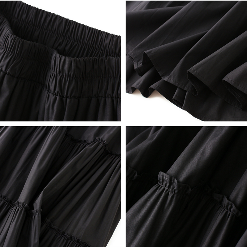 Falda larga de primavera y verano para mujer, Falda plisada elegante que combina con todo, moda coreana, 2022