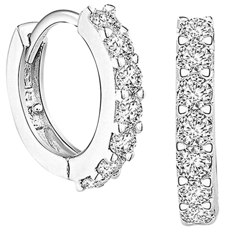 Brincos de argola de aço inoxidável para mulheres monocromáticos, joias requintadas, presente de casamento, novo design, 2024