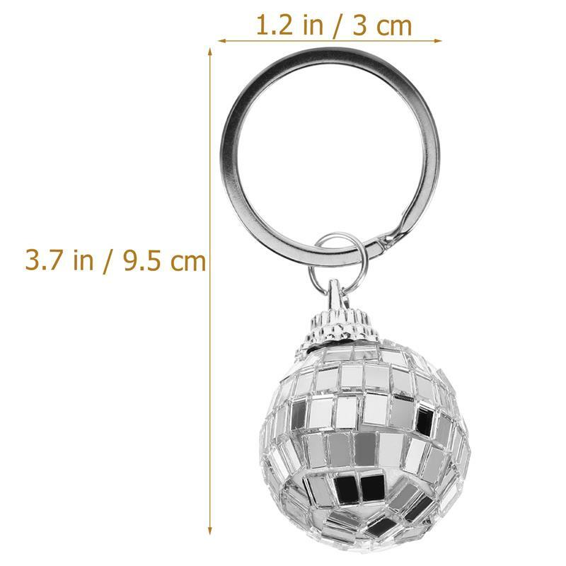 Multifuncional Disco Ball Keyring, adorável Keychain, pingente para saco, pingente decorativo