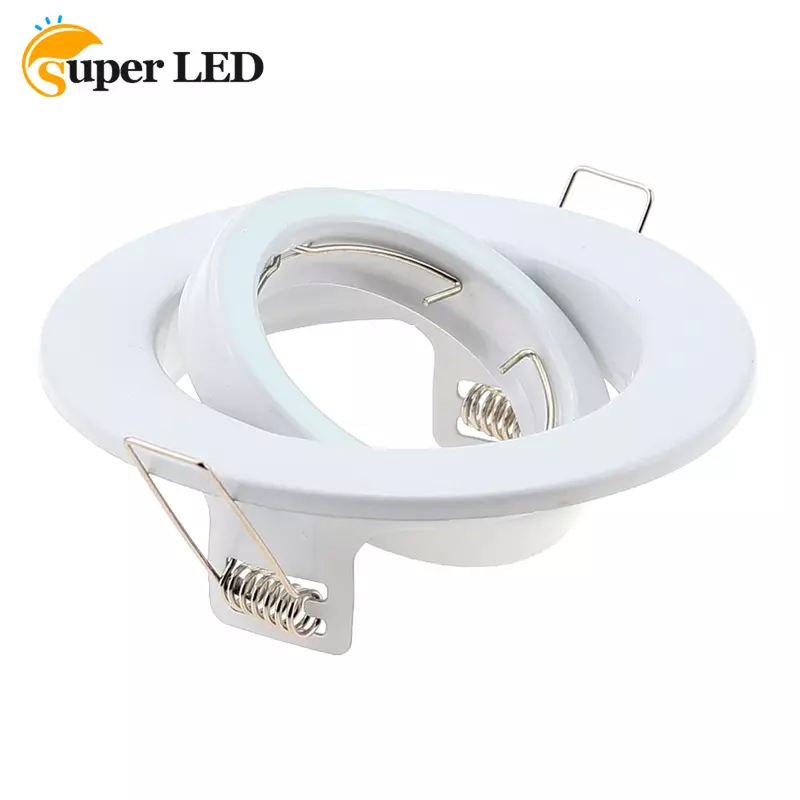 White LED Spotlights Frame Adjustable Downlight Led Holders for MR16 GU10 Bulb Holder Recessed LED Spot Light