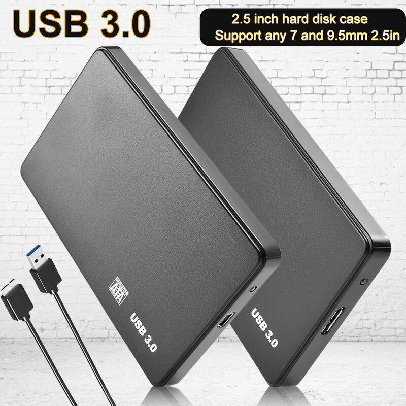 Custodia per disco rigido da USB 3.0 a 2.5 pollici custodia per disco rigido SATA HDD SSD 5Gbps scatola per disco rigido esterno per PC Laptop Smartphone PC Laptop