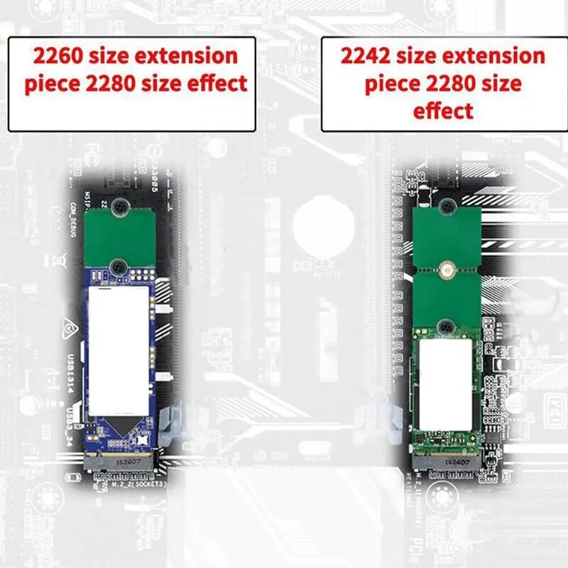 NGFF kartu adaptor M.2 SSD 2242 sampai 2280 2230 ke 2280 kartu Transfer Adapter papan ekspansi kartu Riser kartu konversi
