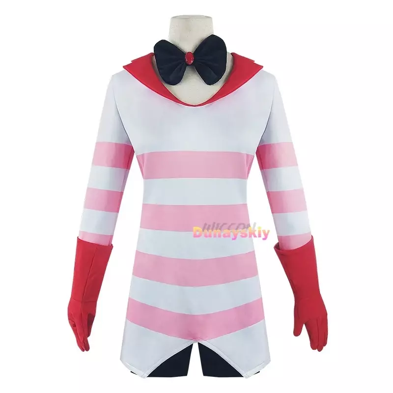 Hazbin cos Hotel Cosplay Dust Angel Cosplay Costume Uniform Women Girls Birthday Party Dress Carnival Halloween Costume suit