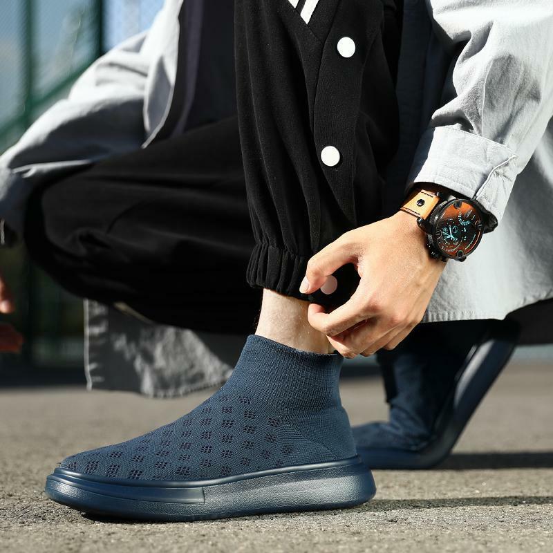 Men's Shoes Fall 2023 New Trend Rotating Button Sneakers Teenagers Increased Ins Daddy Tide Shoes